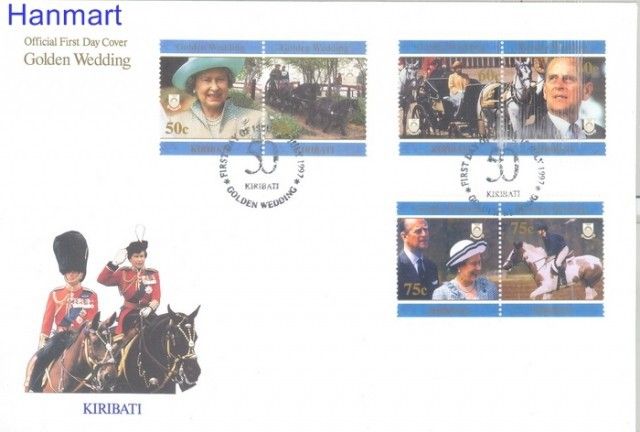 Znaczek Kiribati 1997 Mi 754-759 FDC