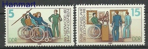 Znaczek NRD / DDR 1981 Mi 2621-2622 Czyste **