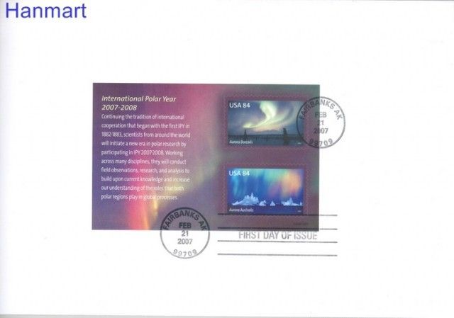 Znaczek USA 2007 Mi bl 62 FDC