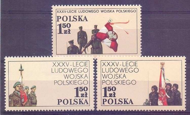Znaczek Polska 1978 Mi 2578-2580 Fi 2431-2433 Czyste **