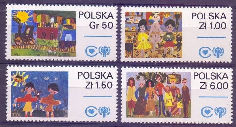 Znaczek Polska 1979 Mi 2603-2606 Fi 2456-2459 Czyste **