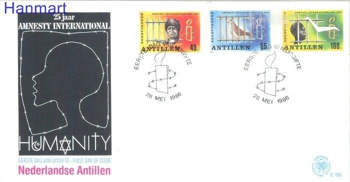 Znaczek Antyle Holenderskie 1986 Mi 589-591 FDC