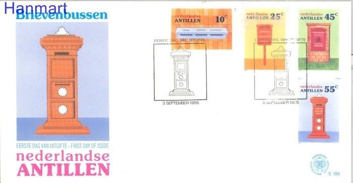 Znaczek Antyle Holenderskie 1986 FDC