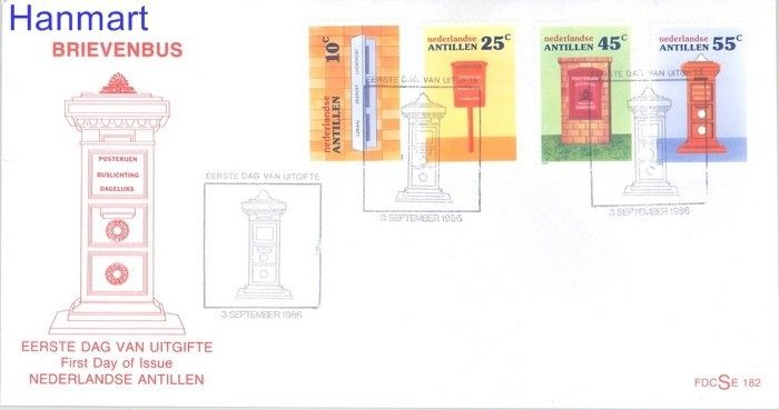 Znaczek Antyle Holenderskie 1986 FDC
