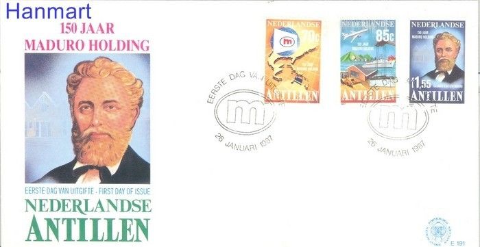 Znaczek Antyle Holenderskie 1987 FDC