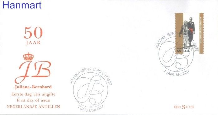 Znaczek Antyle Holenderskie 1987 FDC