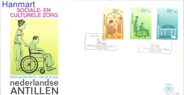 Znaczek Antyle Holenderskie 1987 FDC