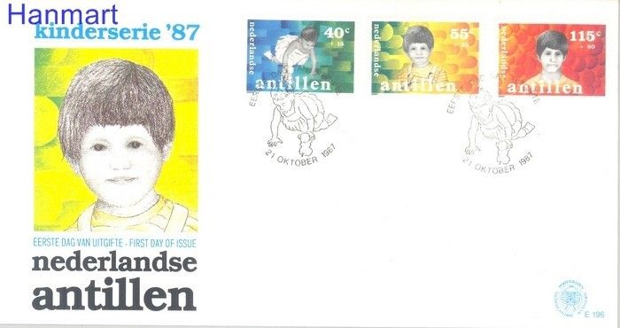 Znaczek Antyle Holenderskie 1987 FDC