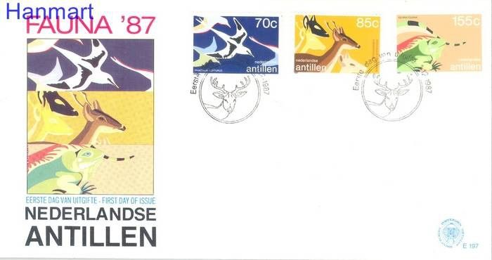 Znaczek Antyle Holenderskie 1987 Mi 622-624 FDC