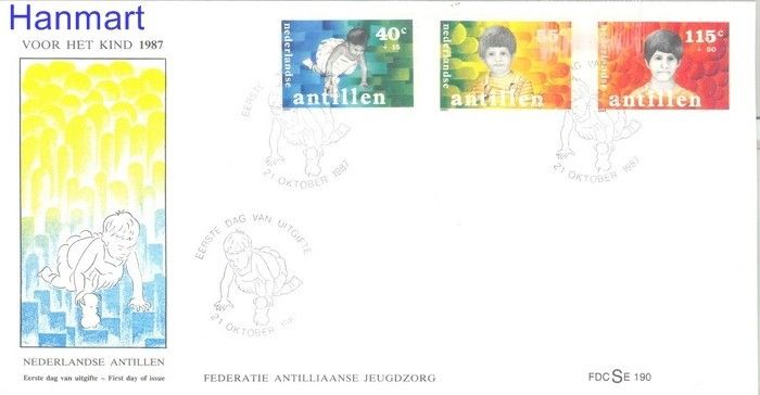 Znaczek Antyle Holenderskie 1987 FDC