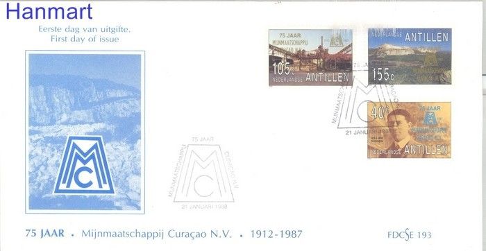 Znaczek Antyle Holenderskie 1988 FDC