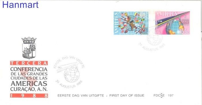 Znaczek Antyle Holenderskie 1988 FDC
