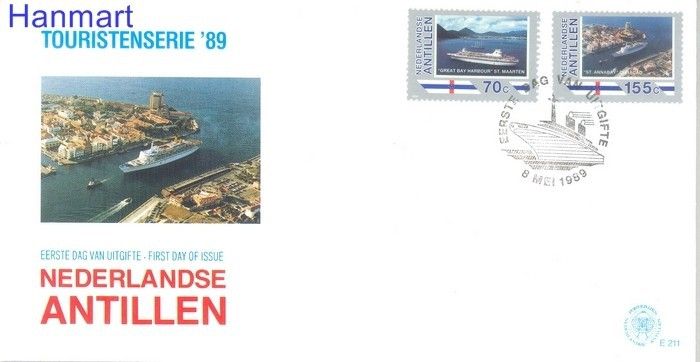 Znaczek Antyle Holenderskie 1989 Mi 658-659 FDC