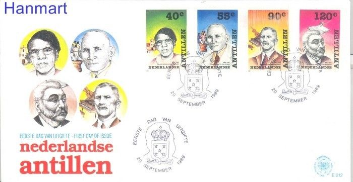 Znaczek Antyle Holenderskie 1989 Mi 660-663 FDC
