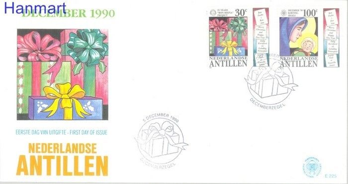 Znaczek Antyle Holenderskie 1990 Mi zf 706-707 FDC