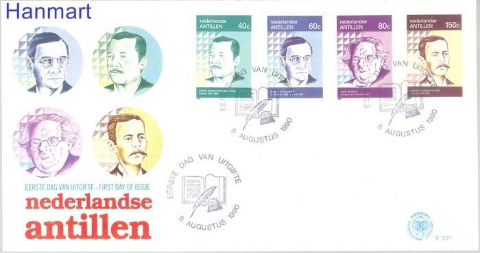 Znaczek Antyle Holenderskie 1990 Mi 690-693 FDC