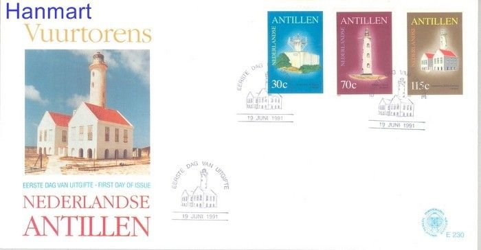 Znaczek Antyle Holenderskie 1991 Mi 723-725 FDC