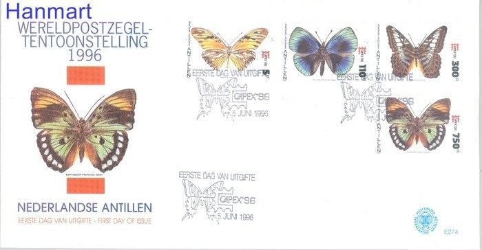 Znaczek Antyle Holenderskie 1996 Mi 866-869 FDC