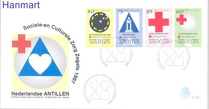 Znaczek Antyle Holenderskie 1997 Mi 884-887 FDC
