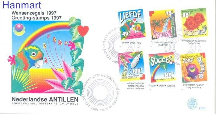 Znaczek Antyle Holenderskie 1997 Mi 902-907 FDC