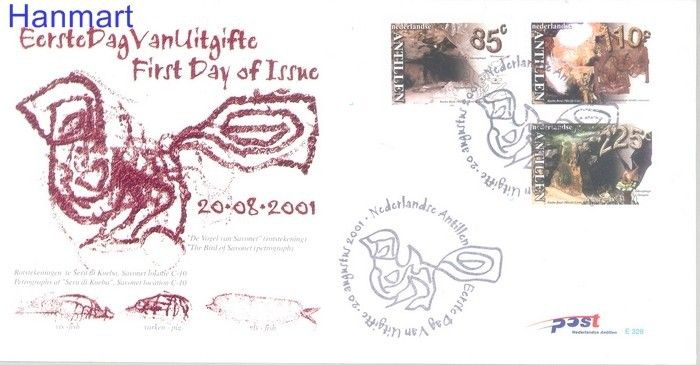 Znaczek Antyle Holenderskie 2001 Mi 1112-1114 FDC