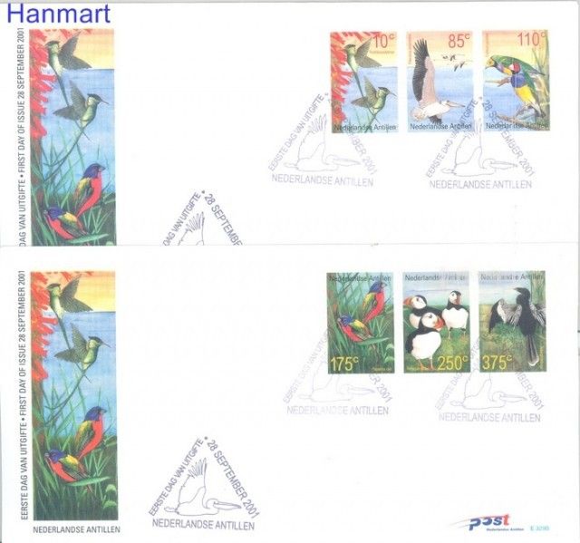 Znaczek Antyle Holenderskie 2001 Mi 1115-1120 FDC