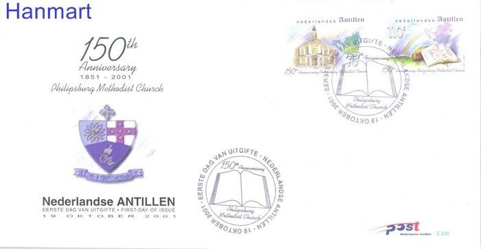 Znaczek Antyle Holenderskie 2001 Mi 1121-1122 FDC