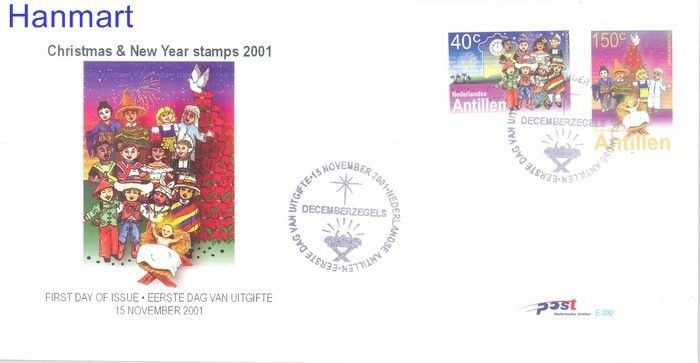 Znaczek Antyle Holenderskie 2001 Mi 1126-1127 FDC