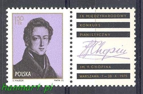 Znaczek Polska 1975 Mi zf 2408 Fi zf 2261 Czyste **