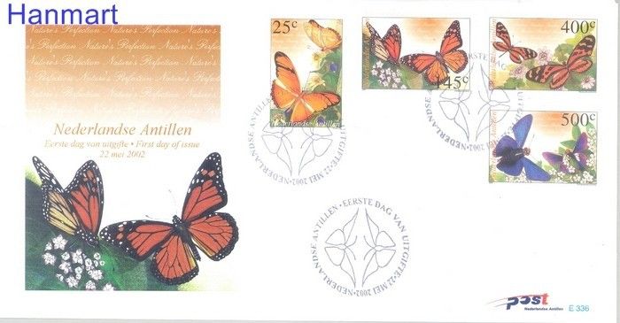 Znaczek Antyle Holenderskie 2002 Mi 1139-1142 FDC