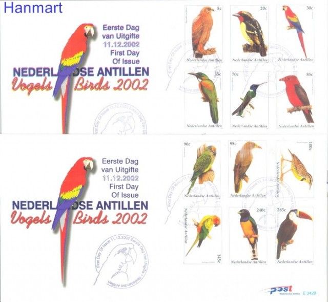 Znaczek Antyle Holenderskie 2002 Mi 1165-1176 FDC