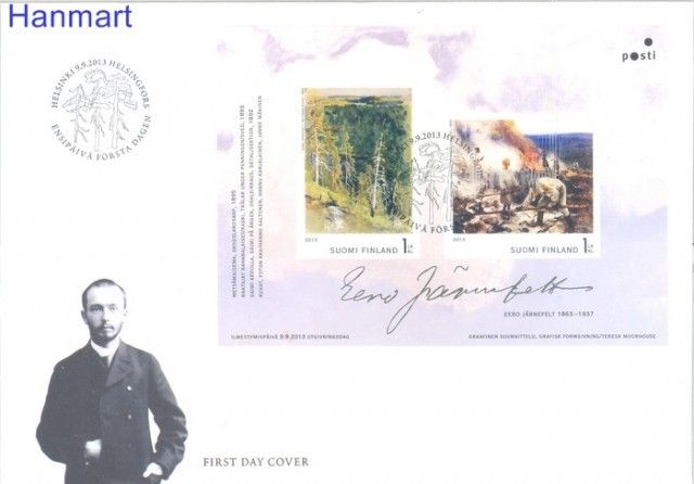 Znaczek Finlandia 2013 Mi bl 78 FDC