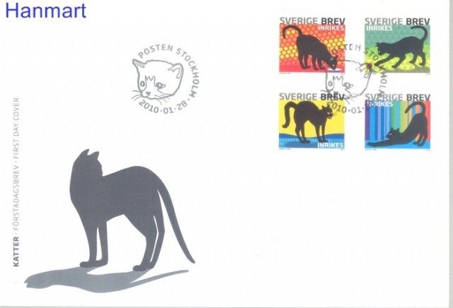 Szwecja 2010 Mi 2735-2738 FDC