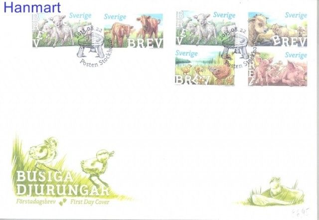 Znaczek Szwecja 2013 Mi 2949-2953 FDC