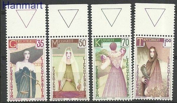 Znaczek Liechtenstein 1985 Mi 871-874 Czyste **