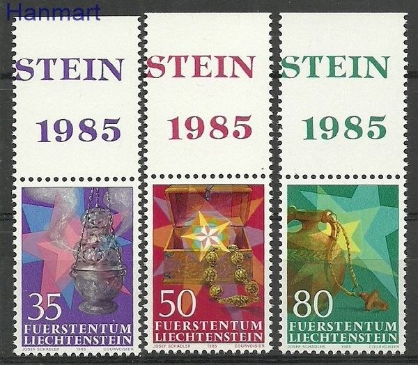 Znaczek Liechtenstein 1985 Mi 884-886 Czyste **