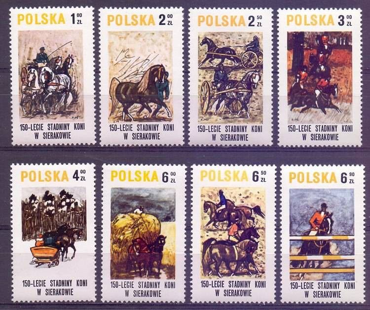 Znaczek Polska 1980 Mi 2664-2671 Fi 2516-2523 Czyste **