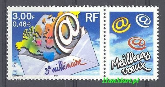 Znaczek Francja 2000 Mi zf 3505I Czyste **