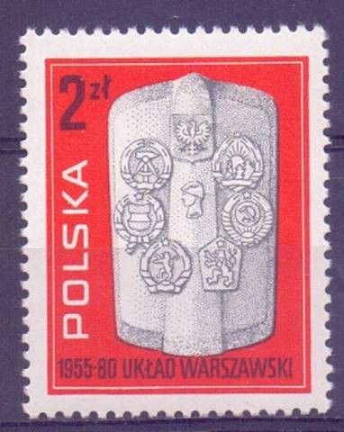 Znaczek Polska 1980 Mi 2685 Fi 2537 Czyste **