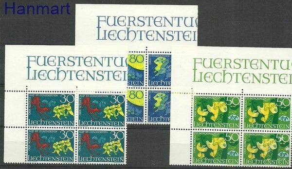 Znaczek Liechtenstein 1969 Mi 518-520 Czyste **