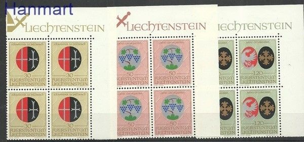 Znaczek Liechtenstein 1971 Mi 548-550 Czyste **