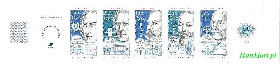 Znaczek Francja 1986 Mi mh 4 Czyste **