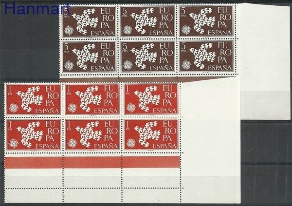 Znaczek Hiszpania 1961 Mi zf 1266-1267 Czyste **