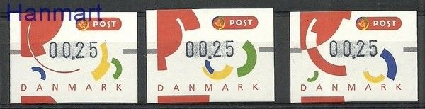 Znaczek Dania 1995 Mi aut 2-4 Czyste **