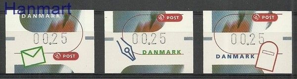 Znaczek Dania 2000 Mi aut 11-13 Czyste **