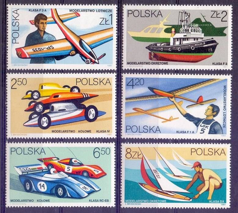 Znaczek Polska 1981 Mi 2757-2762 Fi 2614-2619 Czyste **