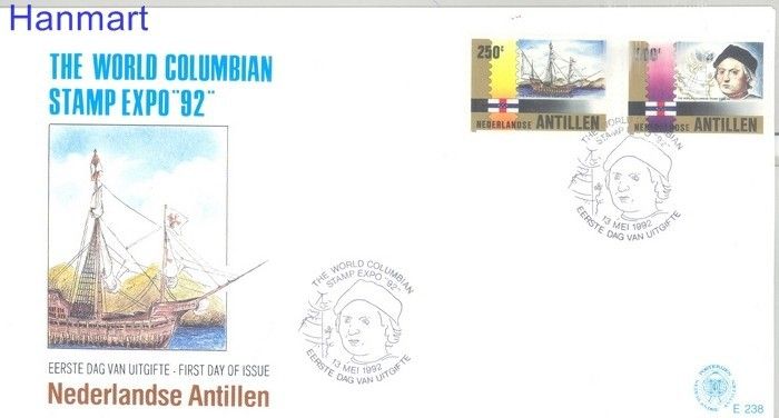 Znaczek Antyle Holenderskie 1992 Mi 750-751 FDC