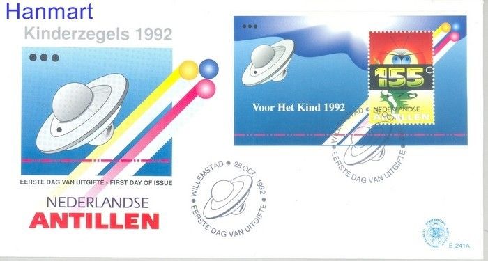 Znaczek Antyle Holenderskie 1992 Mi bl 39 FDC