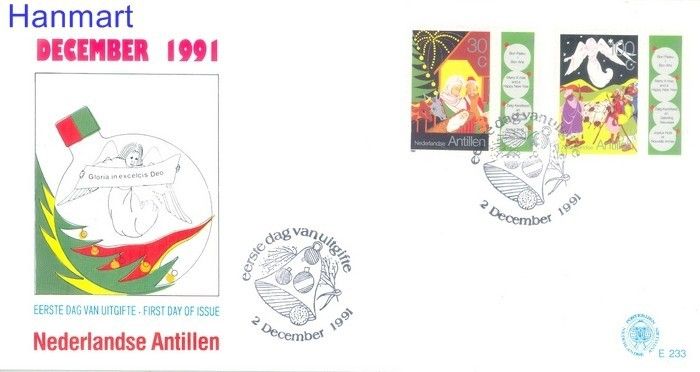 Znaczek Antyle Holenderskie 1991 Mi 734-735 FDC