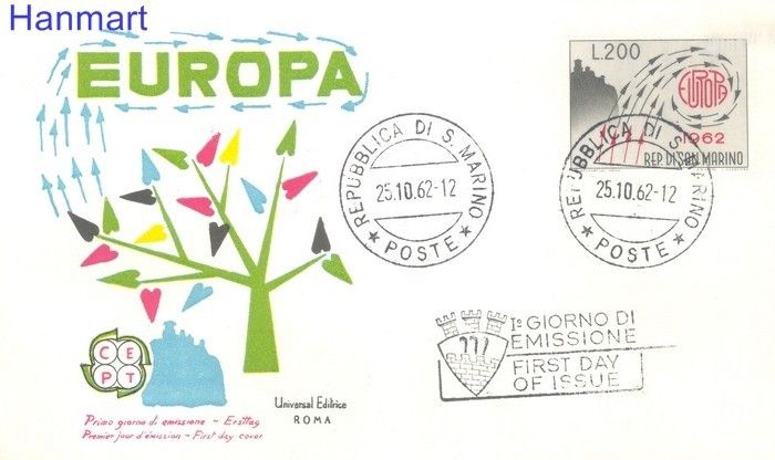 Znaczek San Marino 1962 Mi 749 FDC